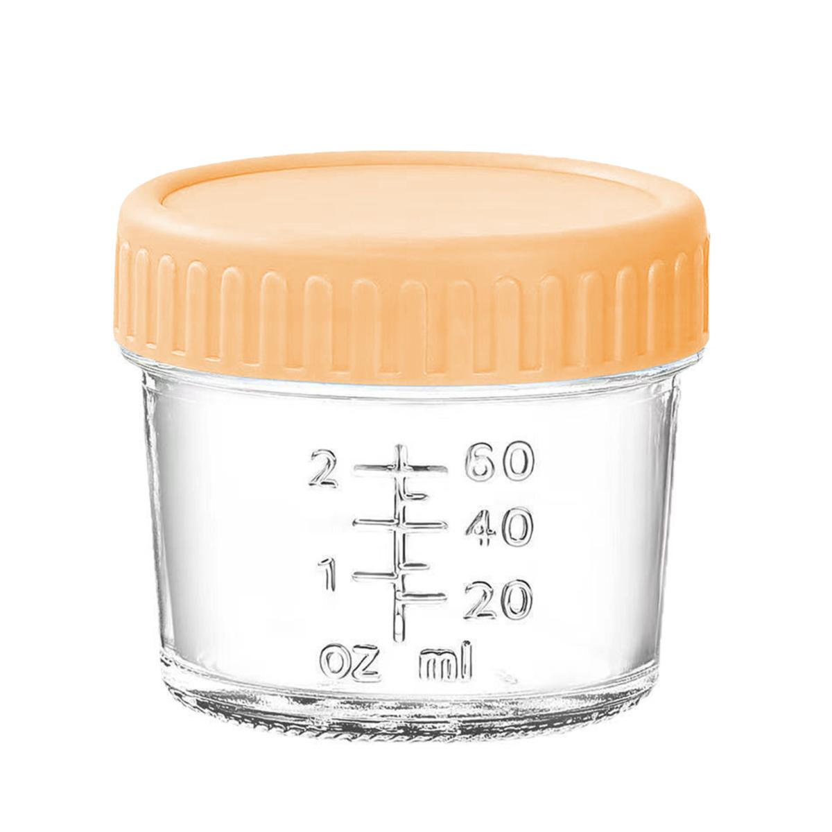 

Стеклянный контейнер для заправки салата, герметичный, 2 унции, маленькие стаканчики для приправ для ланч-бокса, соус для макания с крышками, многоразовая бутылка для джема, подарки на новоселье оранжевый