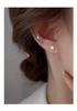 S999 Sterling Silver Zirconia Diamond Ear Hooks for Women – Elegant, Lightweight, High-End Ear Cartilage Studs with Sophisticated Design