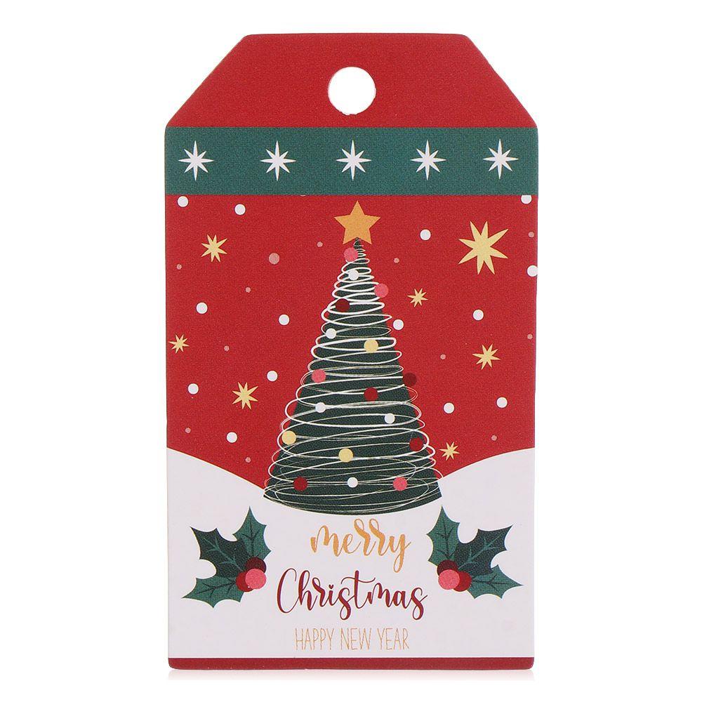 

with Rope Santa Claus Gift Wrapping Hanging Label Christmas Paper Tags Gift Cards Xmas Decorations Style2