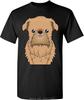 Brussels Griffon Dog Men Black Cotton T Shirt Print Tee Shirts Black