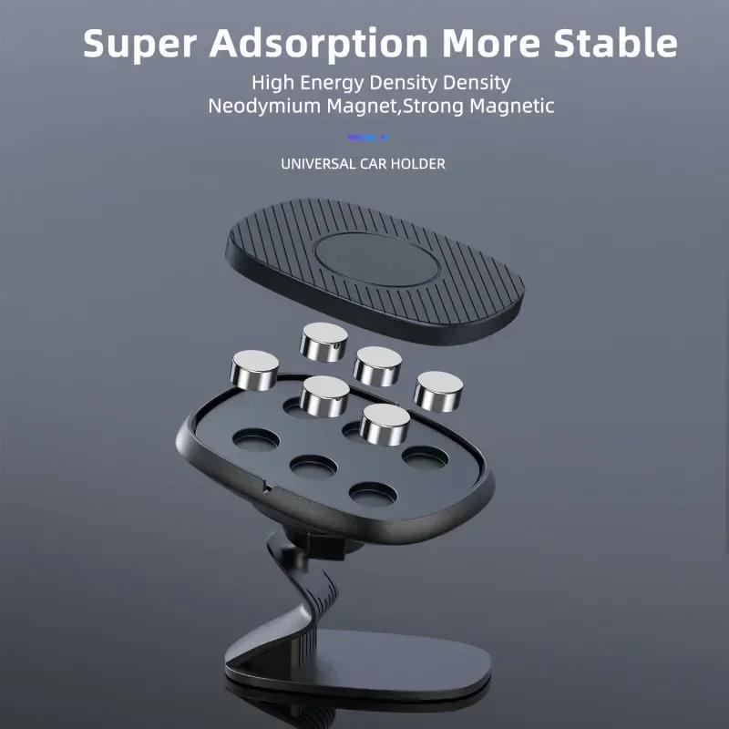 Magnetic Car Phone Holder Car Dashboard Air Outlet Strong Magnetic Mobile Phone Holder 360 Degrees Navigation Bracket Upgrade