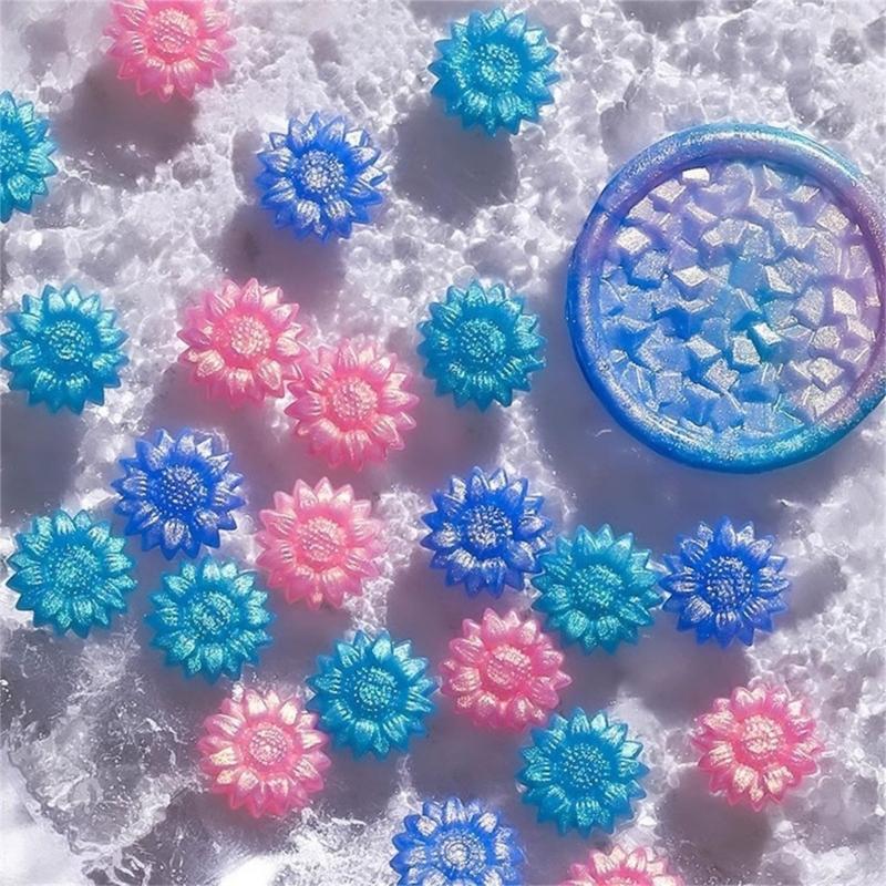 100Pcs Gilter Sealing Wax Beads for Wax Seal Stamp, Flower Wax Seal Beads for Gift Wrapping, Invitation Envelope Decor
