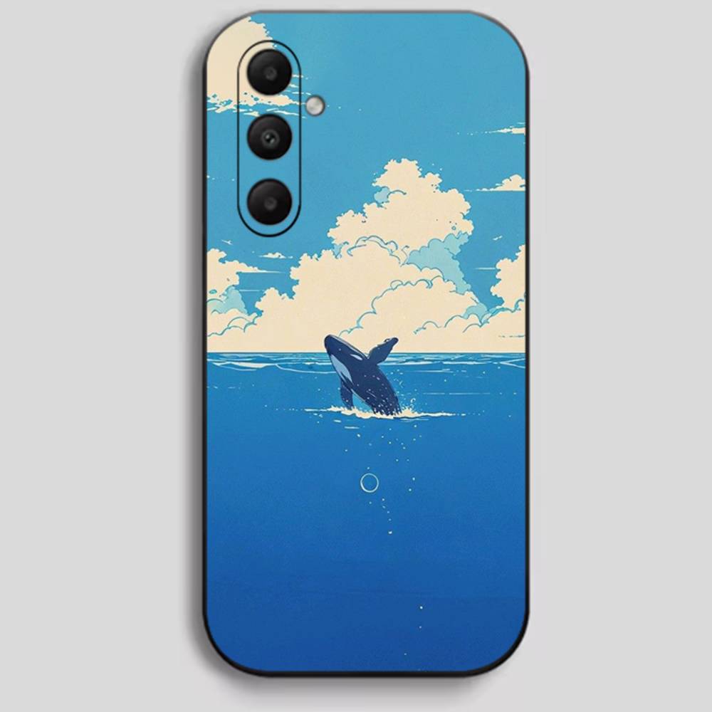 

Beautiful Ocean x Marine Life Black Soft Silicone Phone Case For Samsung (A22-A55) 6 Samsung A13 A13 5G