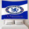 Custom Name Chelsea Football Club Print Tapestry, Backdrop, Easy Setup, Ideal for Bedroom, Office & Living Room, with Aesthetic Wall Hanging Decor.