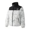 Li Ning Hot Pots Down Collection Sports Fashion Collection Down Jacket Unisex Black White Ice Crackle AYMU601-2