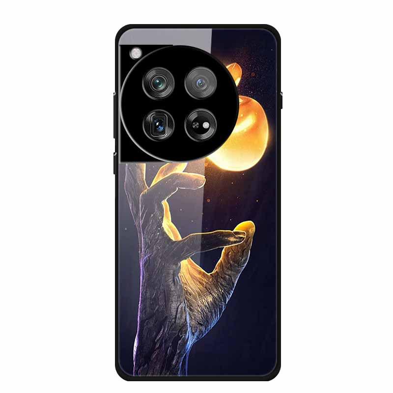 Personalized Seven-Colored Tempered Glass Phone Case for OnePlus 12 - Unisex