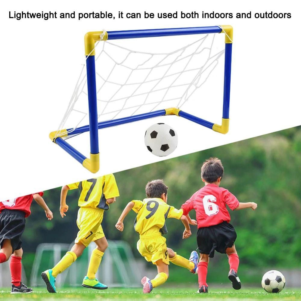 Foldable Kids Soccer Goal High-Strength Frame Indoor Soccer Post Frame Kit  Team Games