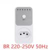 10-Hour Countdown Electric Bicycle Charging Socket Plug - EU/US/UK/FR/AU