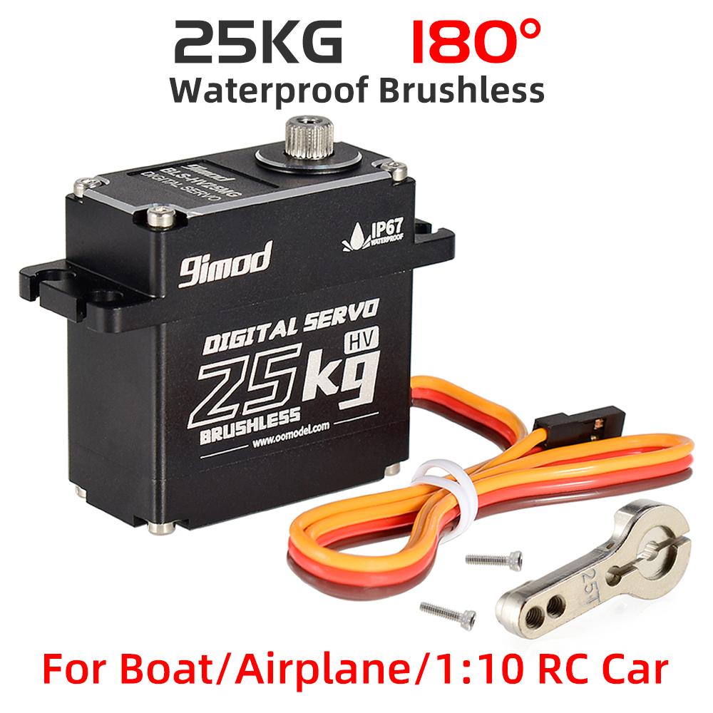 RC Servo 9imod Waterproof Brushless Coreless Servo 50KG 45KG 35KG 25KG Metal Gear Digital Servo for RC Model