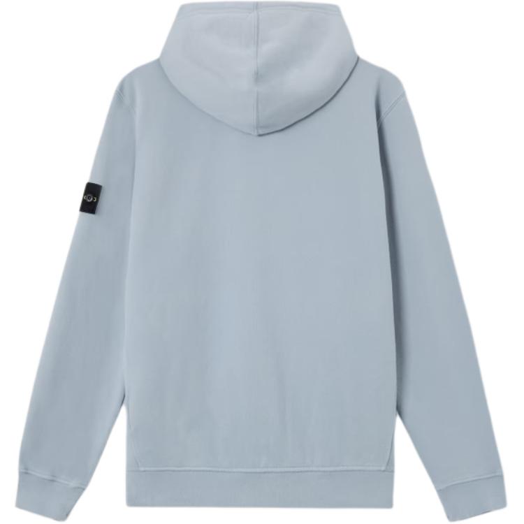 STONE ISLAND Zip Hooded Ribbed Sweatshirt Men Sweatshirts L2S156100067S0A20V0049