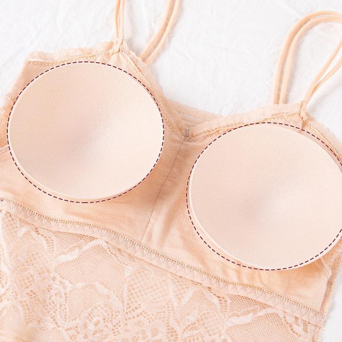 Sutiã de renda feminino sexy oco flor sólida roupa interior bralette sem fio push up alça respirável acolchoado colete lingerie M-2XL