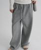 8SECONDS Knit-Like Texture Elastic Waist Pants Gray