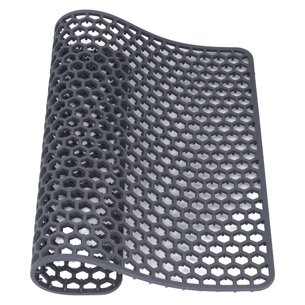 Kitchen Accessory Mesh Sink Mat Silicone Fast Draining Sink Protector Durable Quick Drying Dish Drying Pad Kitchen
