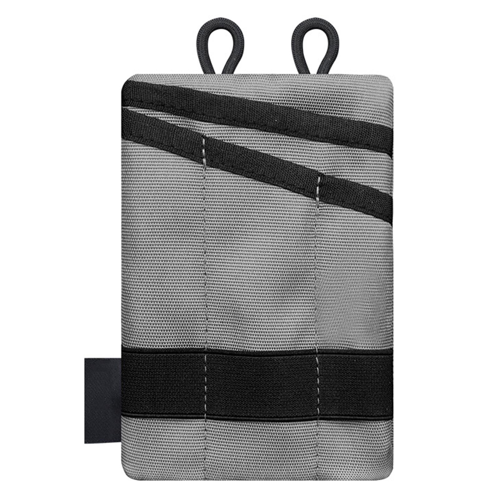 

Mini Wallet Key Pen Organizer Card Case Knife Tool Flashlight Storage Pack for Men Light Grey