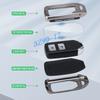 Metall Kohlefaser Auto Schlüsselanhänger Hülle Abdeckung Schlüsselring Für Honda Civic Crv Hrv Accord Ridgeline Insight Clarity Odyssey Pilot