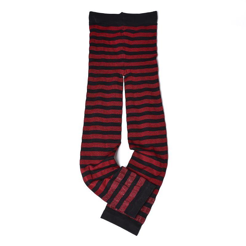 

Women s Leggings 2023 New in Spring and Autumn High Waist Slimming Retro Tight Horizontal Striped Leggings Cropped Pants Fashion Burgundy One size