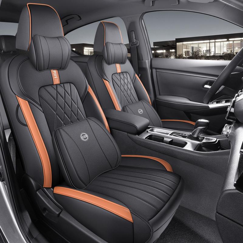 Universal Leather Car Seat Cushion for Sylphy - Four Seasons Full Cover