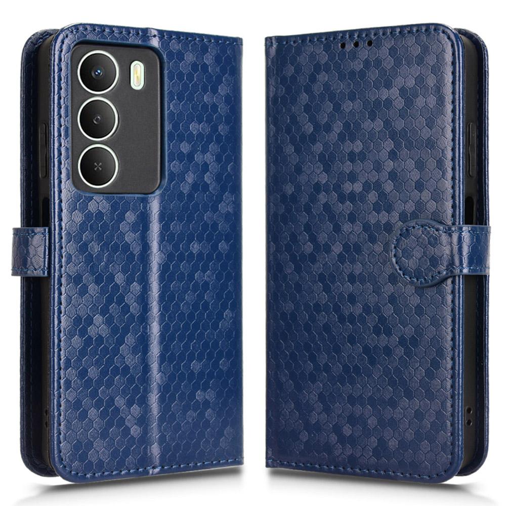 Wallet Case For Realme 14x 5G/V70s 5G/V70 5G Dot Pattern Imprint PU Leather Phone Cover