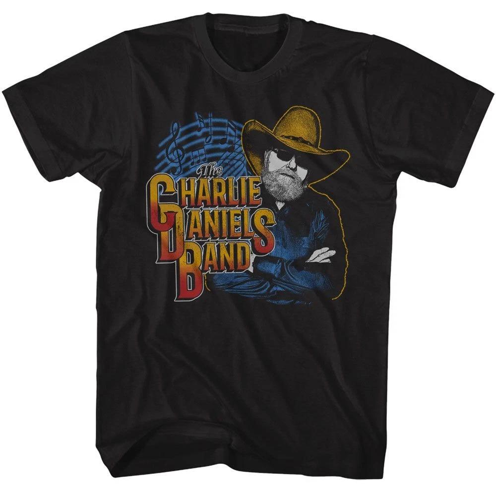 Charlie Daniels Band - Charlie Music Notes - American Classics - Solid Black Adu XXXXL