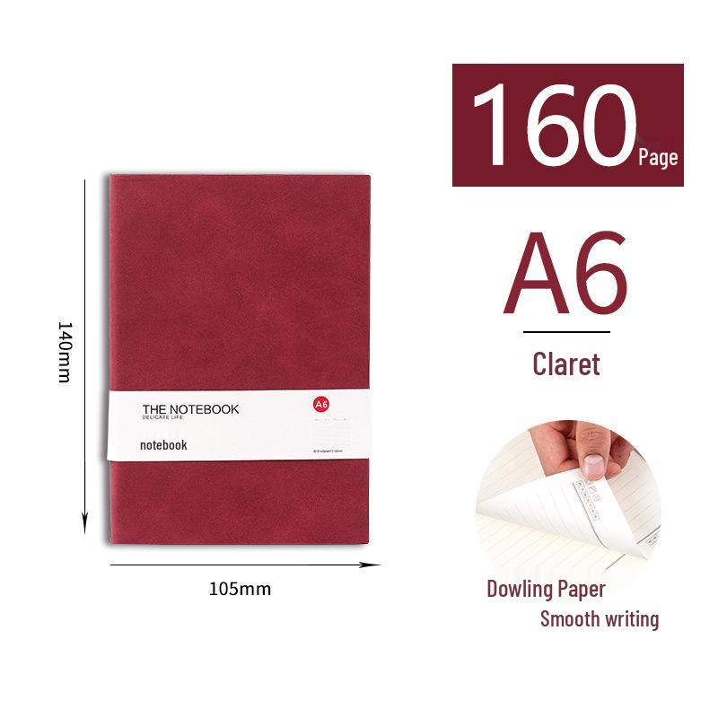 Caiet A5 din Piele Extra Gros cu Cataramă - Ideal pentru Studenți și Afaceri, Design Simplu de Jurnal