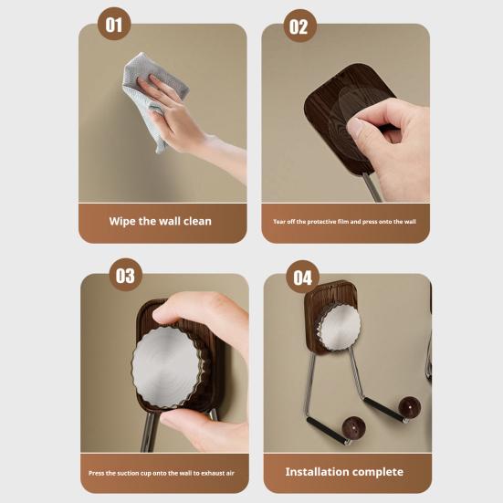 Suction Cup Hair Dryer Holder Wall Mounted Blow Dryer Hanger Removable Hair Dryer Hook for Space-Saving Bathroom