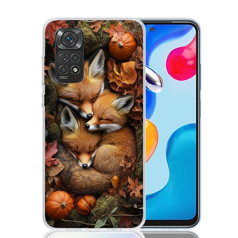 Animal Fox Phone Case For Xiaomi Redmi Note 13 14 15 Pro Plus 12S 12 14S 11S 11E 10 10S 11 11T 5G 4G Cover Coque Redmi Note 13 1