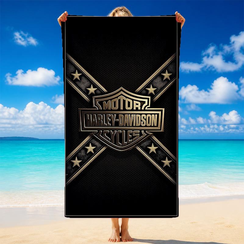 Asciugamano da Spiaggia in Microfibra Quick Dry Harley-Davidson Morbido Assorbente Resistente alla Sabbia per Spiaggia Piscina Viaggio Estate