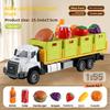 Alloy Transport Truck Toy Set For Kids With Lights And Sound For Playroom Fun