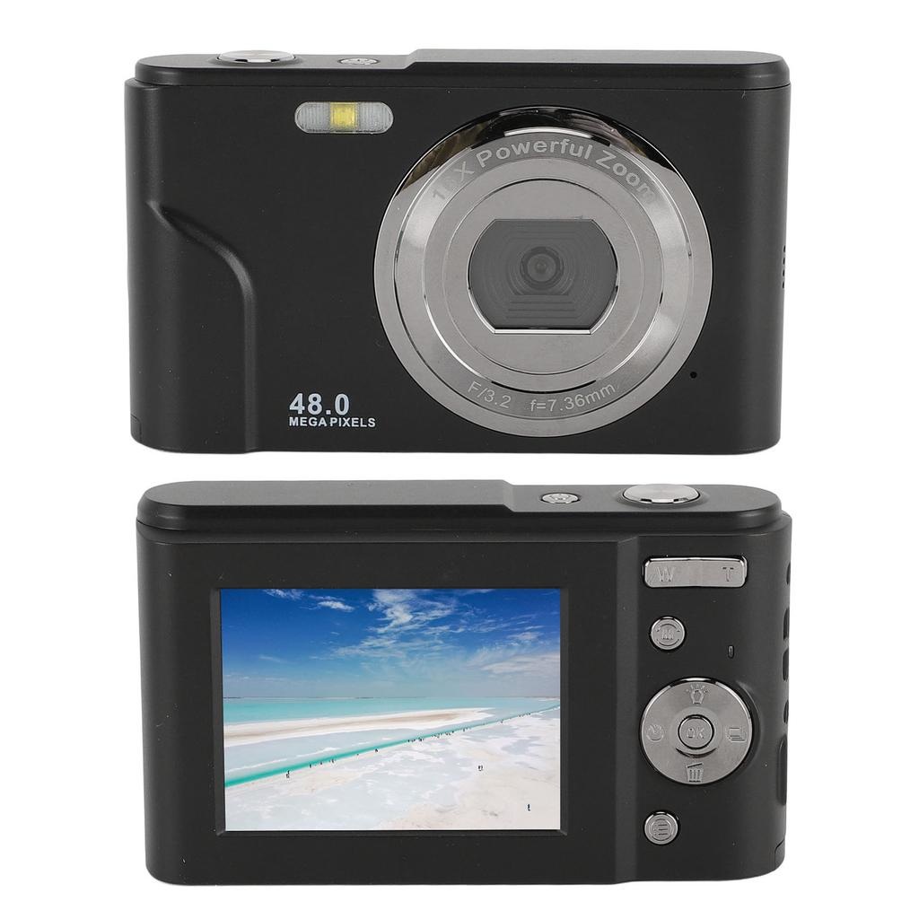 1080P Digital Camera for Kids Adults 48MP   Camera with 16X Digital Zoom 2.4 Inch   Display Compact Point and Shoot Camera Anti Shake