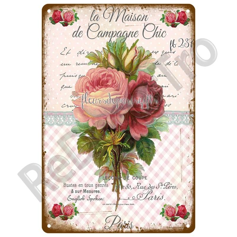 Outdoor Indoor Home Wall Decorative Plaque Plates Farm Birds Retro Tin Sign Gardening Metal Sign Vintage Metal Sign For Garden