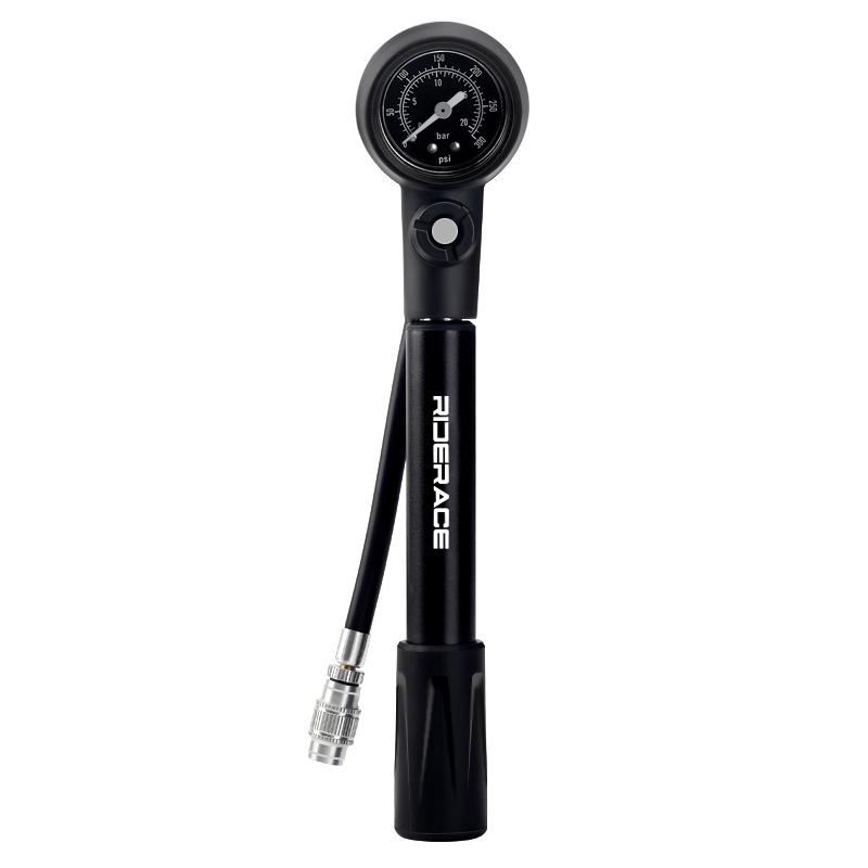 Bike Shock Pump 300PSI Pressure With Gauge Bicycle Tyre Inflator Schrader Presta HP/HV Cycling Fork  Rear Suspension Absorber