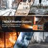 Solar Power Hand Crank Radio AM/FM/WB NOAA Weather Multifunctional Radio LED Flashlight Power Bank for Outdoor Camping Hiking