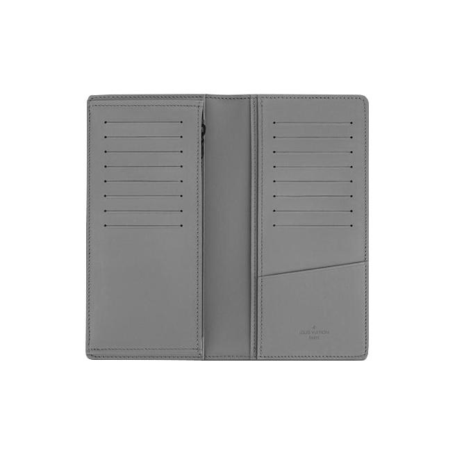 Louis Vuitton Brazza Classic Monogram Long Folded Leather Wallet Unisex wallet Gray M81335
