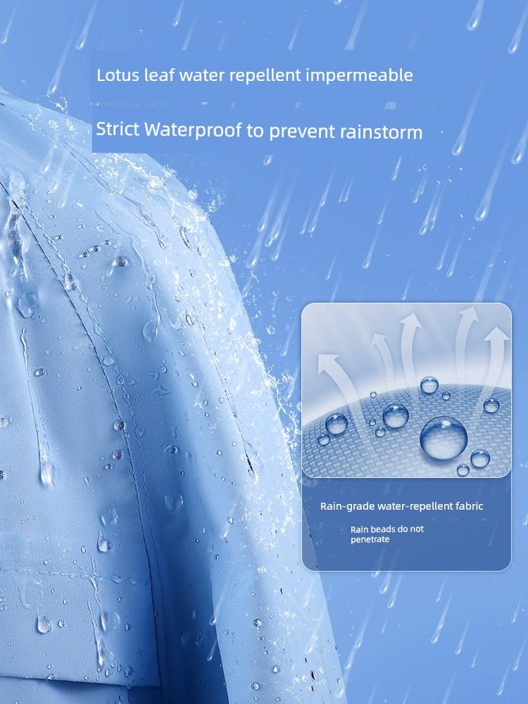 Kids Raincoat Boys and Girls 10-Year-Old Primary and Secondary School Students Special School Bag Seat Poncho Baby First Grade Male
