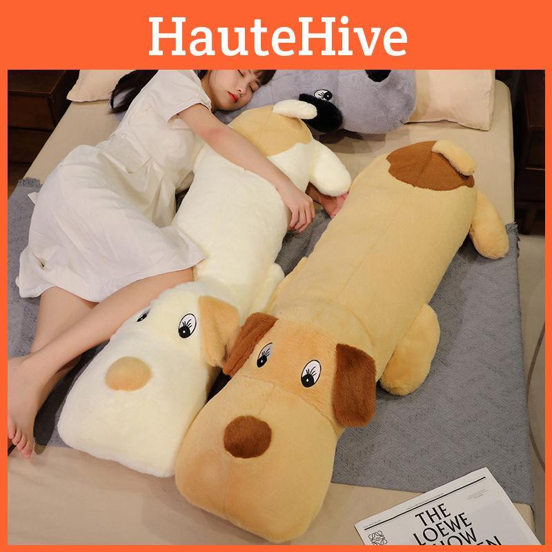 Long Throw Dog Pillow Stuffed Toy Bed Doll With Bedcloth Children Birthday Gift