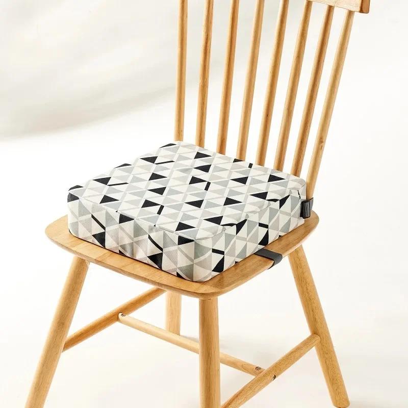 

Children Increased Chair Pad Portable Waterproof Sponge Cushion Adjustable Dining Heighten Chair Cushions Household Seat Pads