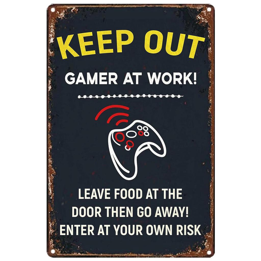 Gaming Room Metal Tin Signs Welcome To The Game Room Poster Boy Bedroom Decor Iron Plate Youth Dormitory Wall Decoration Plaque