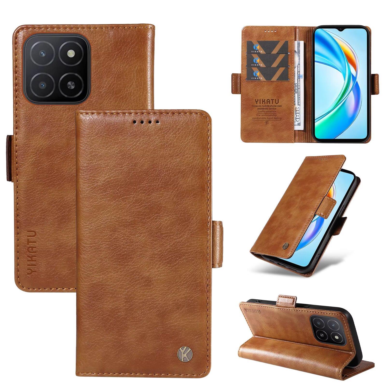 

Кошелек с отделением для карт, кожаный чехол для Xiaomi Redmi Note 11 Pro Plus 5G K60 K50i K40S K40 A4 A3 A1 11S 10 4G 10T 10S K70 Ultra Redmi A1 коричневый