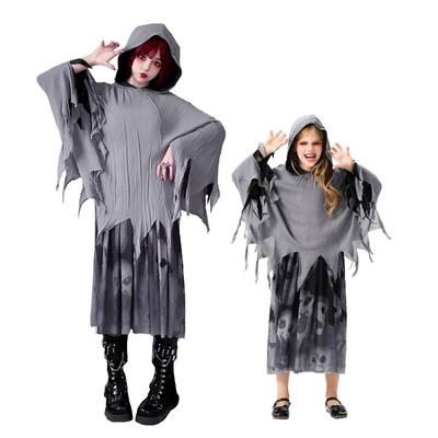 Halloween Kinderkostüme Umhang Umhang Sensenmann Robe lustige Verkleidungskostüme alte Frau Oma Show Kinderbekleidung
