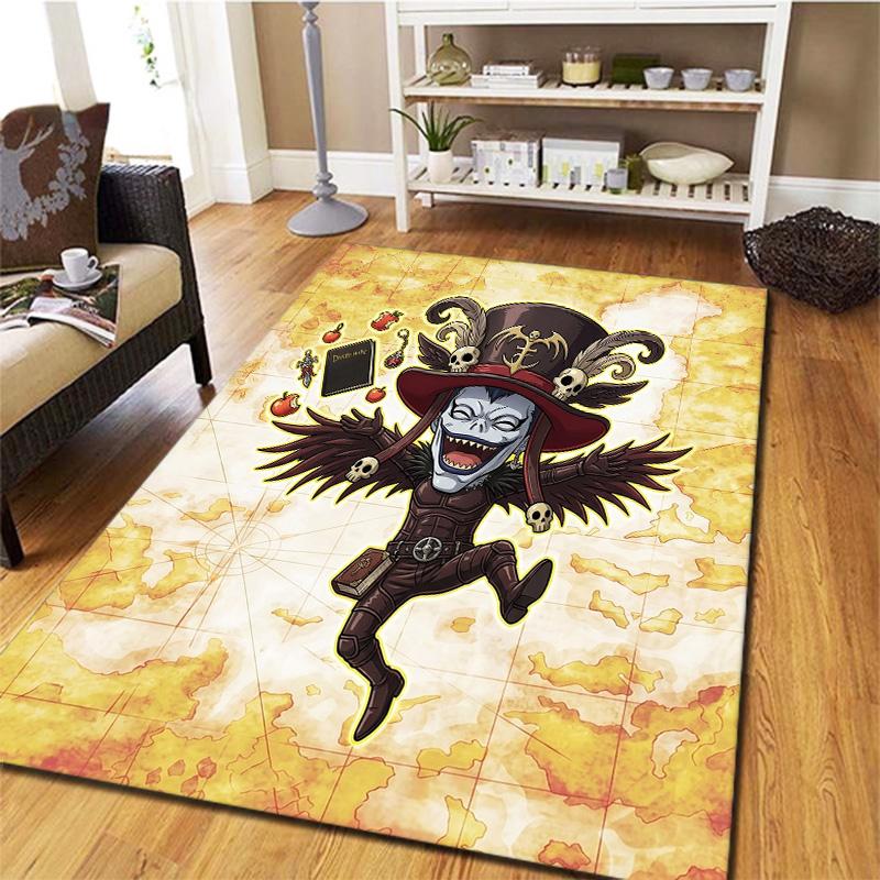 Death Note Carpet Rug For Living Room Bedroom Home Sofa Decoration Kids Play Nonslip Floor Mat