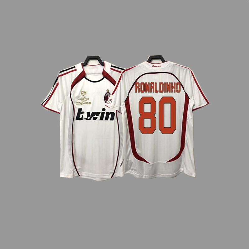 Tricou de fotbal vintage AC Kaka Maldini Ronaldo Ronaldinho tricou tricou de joc antrenament