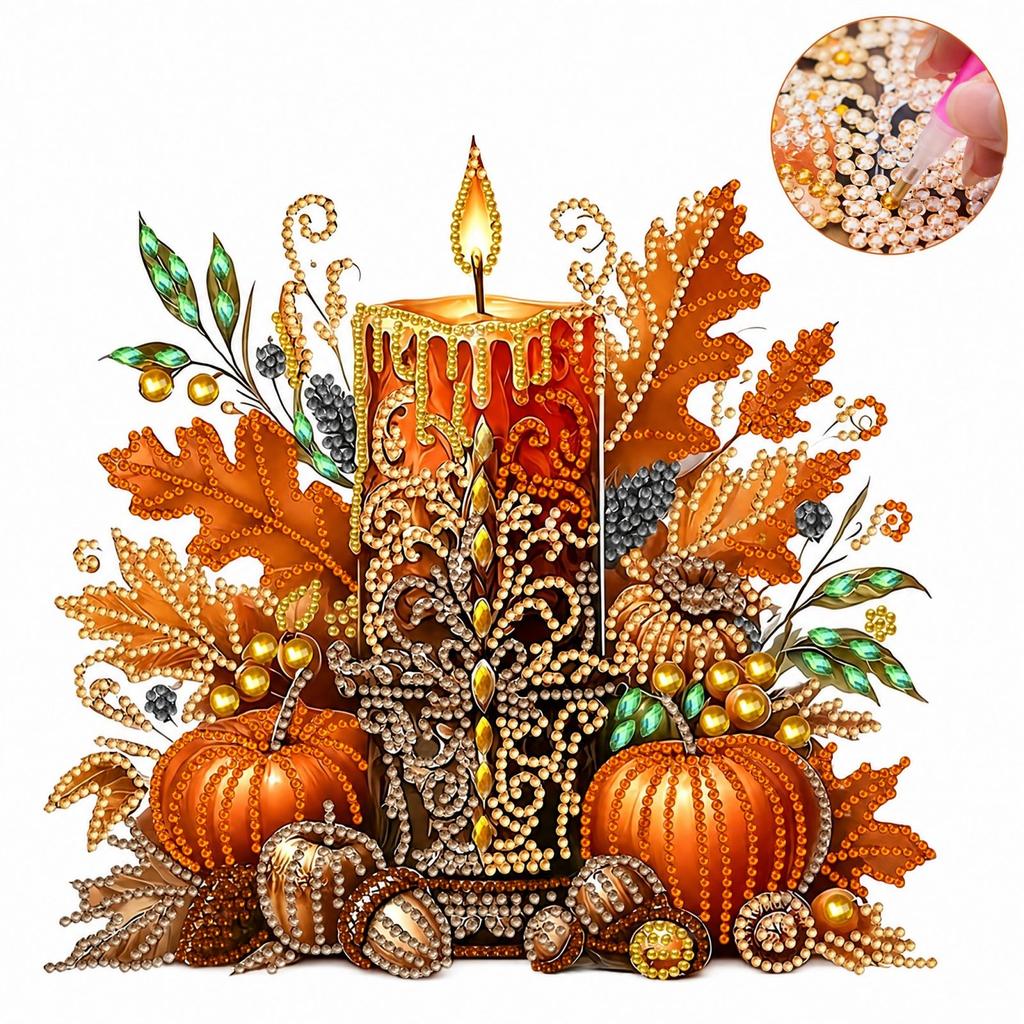 Special-Shaped Kit with Round Rhinestones for Adults DIY Home Wall Decor