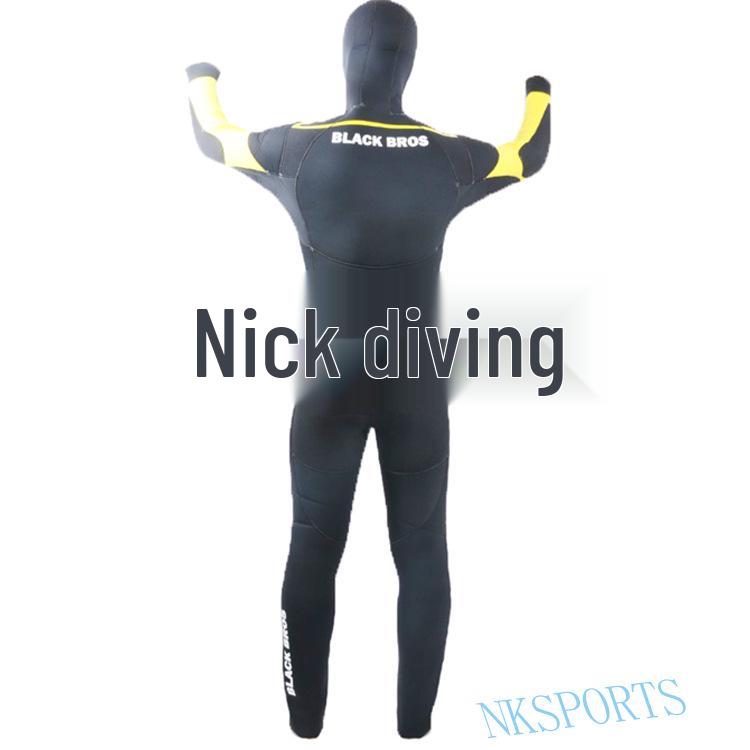 7mm Jednoczęściowy Neoprenowy Kombinezon Nurkowy z Kapturem do Spearfishing