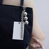 Fashion Forward Keychain Accessory Stylish Beads Keyring Pendant Key Fob Bag Decorative Charm with Fringe Detailing