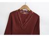 Women's 2026 Slim Fit Deep V-Neck Lace Patchwork Long Sleeve T-shirt