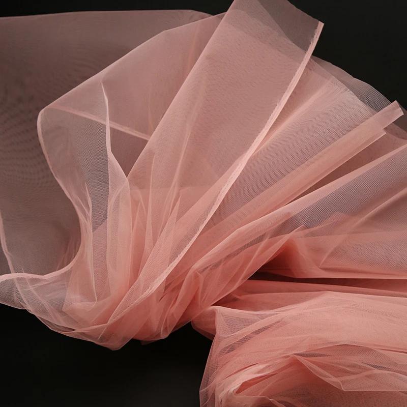 100x160cm Hard Tulle Mesh Fabric for DIY Wedding Dress Skirt Yarn Cloth Decoration Fabric by Per Meter Polyester Stiff Mesh