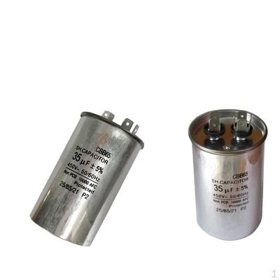 2 Pièces Condensateur de Démarrage Rond Imperméable 35µF 450V Pour Climatiseur