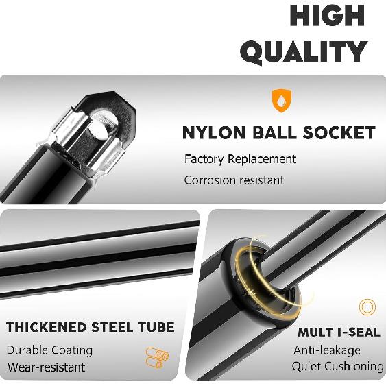 Front Hood Lift Supports Struts Shocks For Chevrolet Chevy Camaro 1982-1992, Pontiac Firebird 1982-1992 With Steel Hood