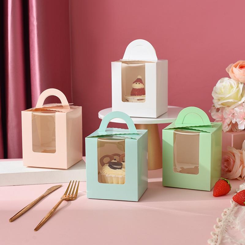 Thick Paper Cupcake Boxes For Individual Baked Goods Wholesale Manufacturer