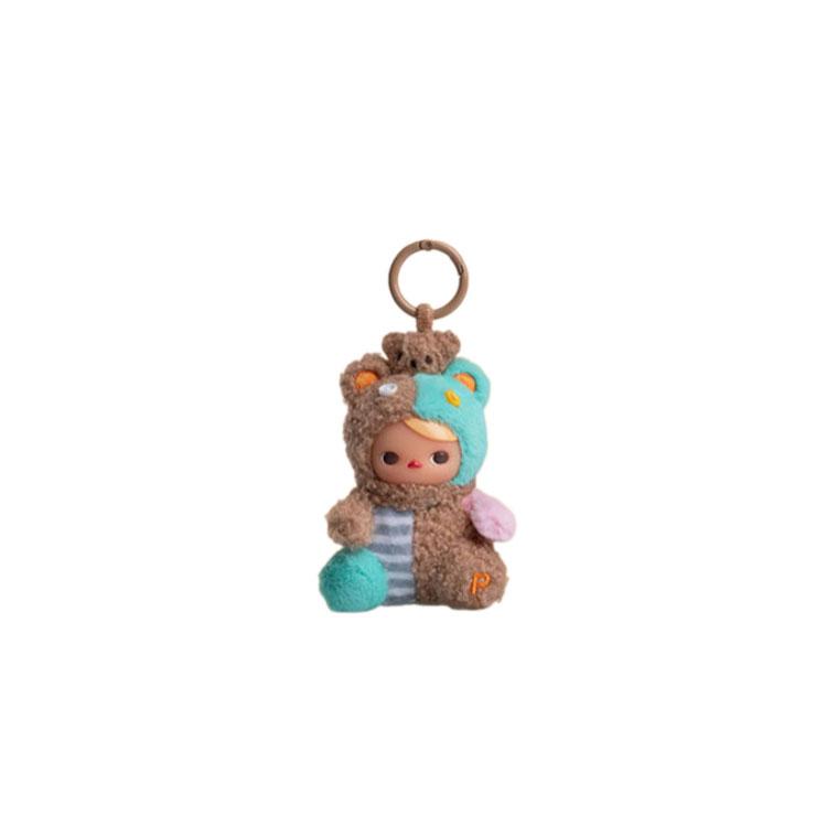 POP MART Pucky Bear Planet Collection Silicone Face Plush Mystery Boxes, Single Blind Box